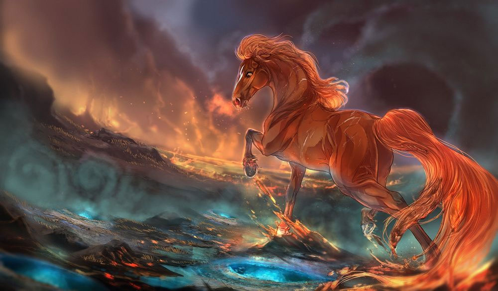 Красная Огненная Лошадь - символ 2026 года