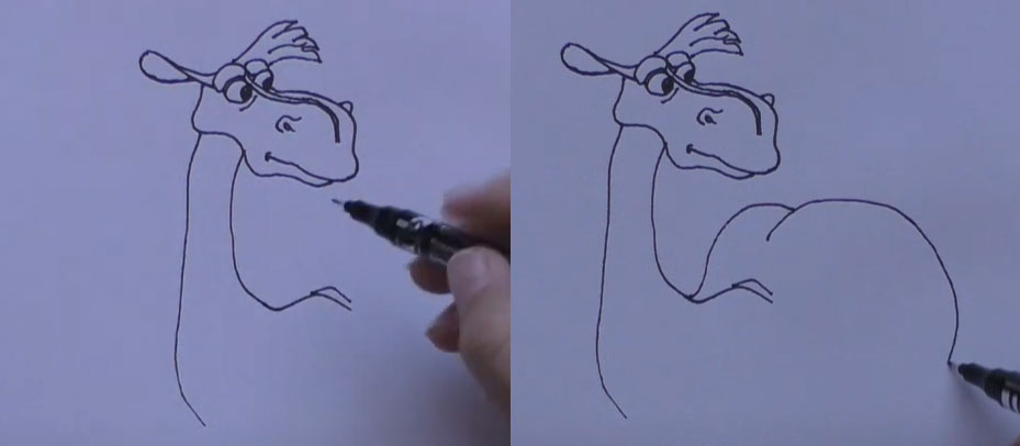 Как нарисовать коня Юлия - шаг 3 и 4