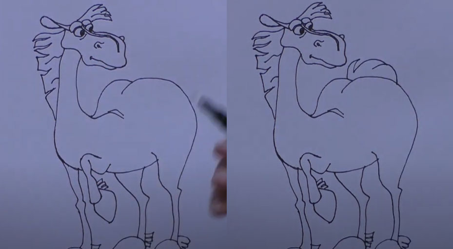 Как нарисовать коня Юлия - шаг 9 и 10