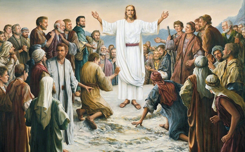 Иисус возле людей