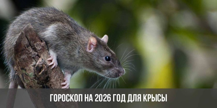 Гороскоп на 2026 год для Крысы