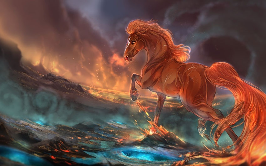 Красная Огненная Лошадь - символ 2026 года