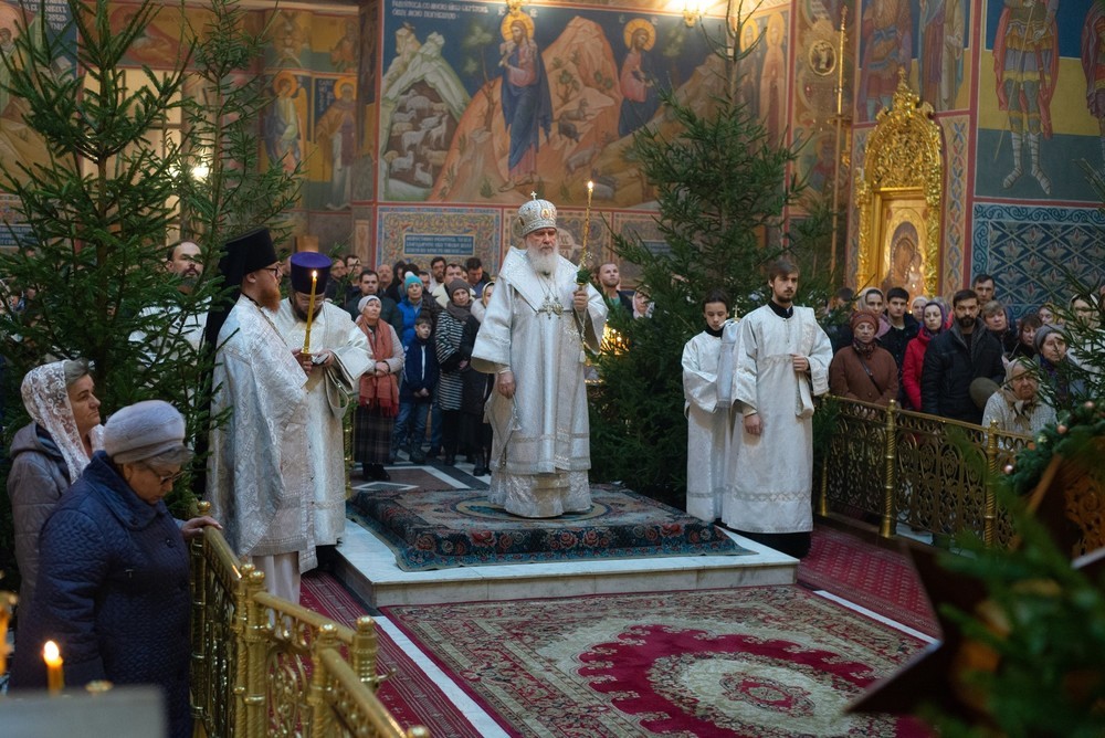 Рождественская служба в церкви