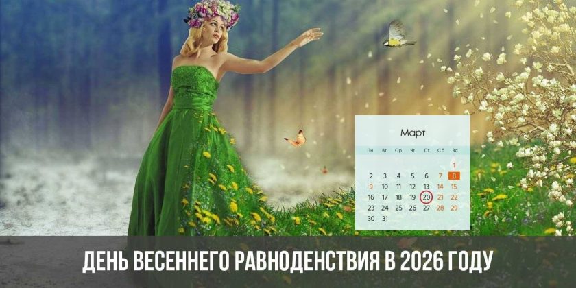 День весеннего равноденствия в 2026 году