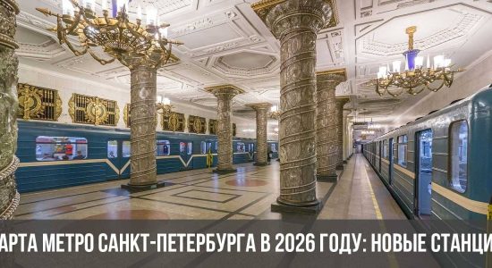 Карта метро Санкт-Петербурга в 2026 году: новые станции