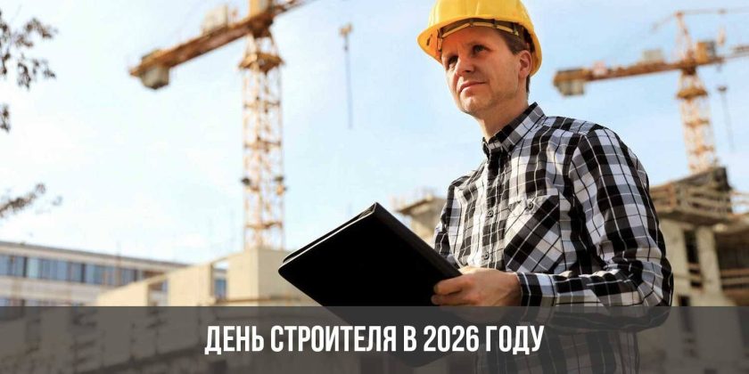 День строителя в 2026 году