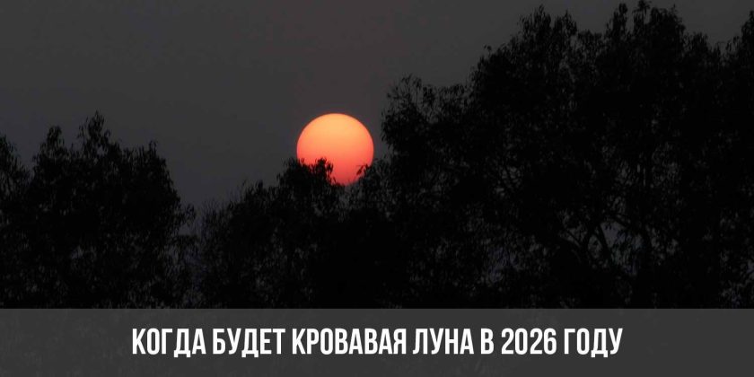 Когда будет кровавая Луна в 2026 году