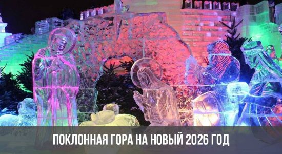 Поклонная гора на Новый 2026 год