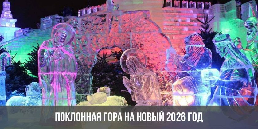 Поклонная гора на Новый 2026 год