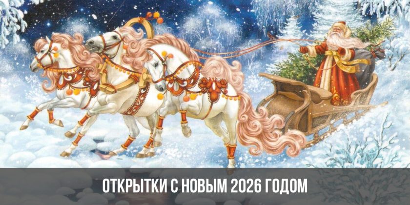 Открытки С Новым 2026 годом