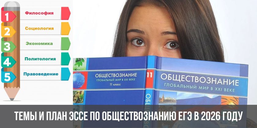Темы и план эссе по обществознанию ЕГЭ в 2026 году